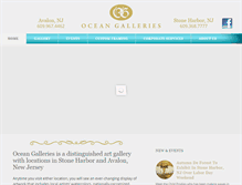 Tablet Screenshot of oceangalleries.com